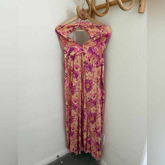 HELLO MOLLY Sunset Shadows Maxi Dress Purple floral size 4 resort summer - Picture 5 of 9